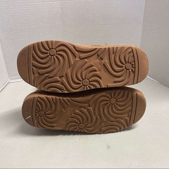 DREAM PAIRS Women’sSweaty-Buckle-K Suede Boots Tan Size 5 - Picture 8 of 12